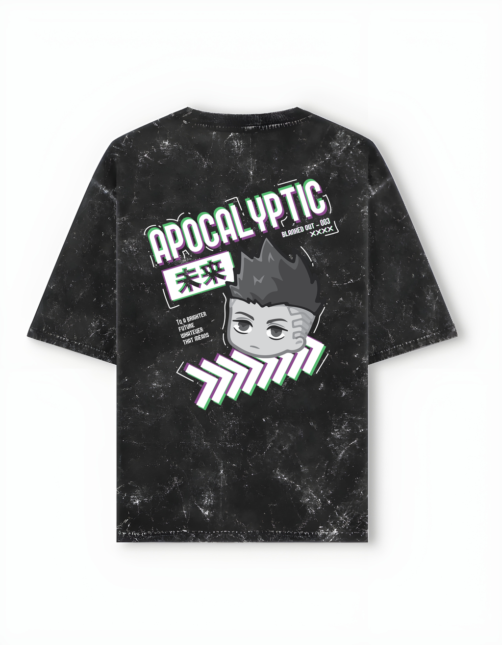 Apocalyptic - Unisex Acid Washed Oversized Tee