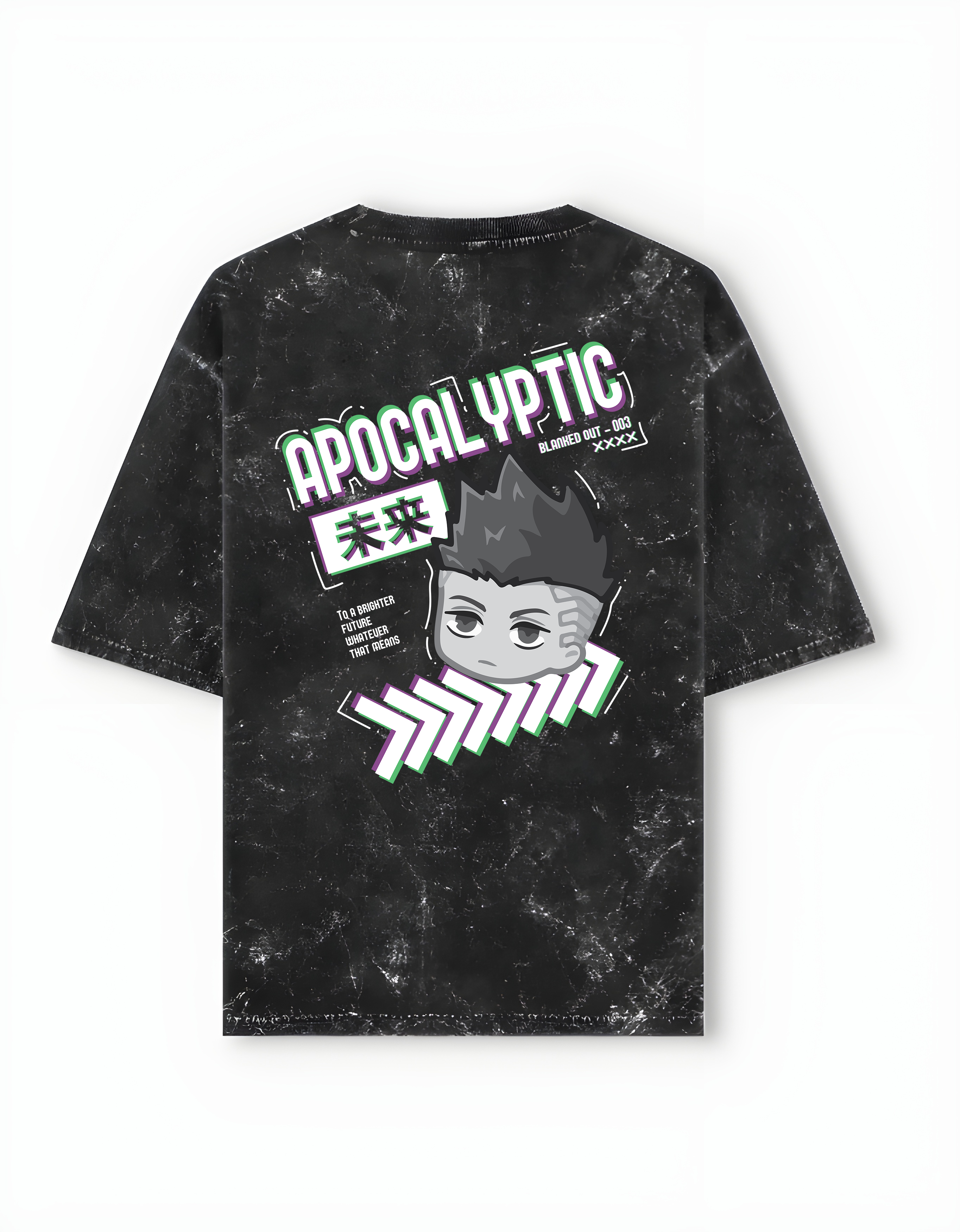Apocalyptic - Unisex Acid Washed Oversized Tee